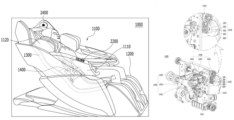 체압 측정 마사지 장치 특허 이미지. 사진= 바디프랜드