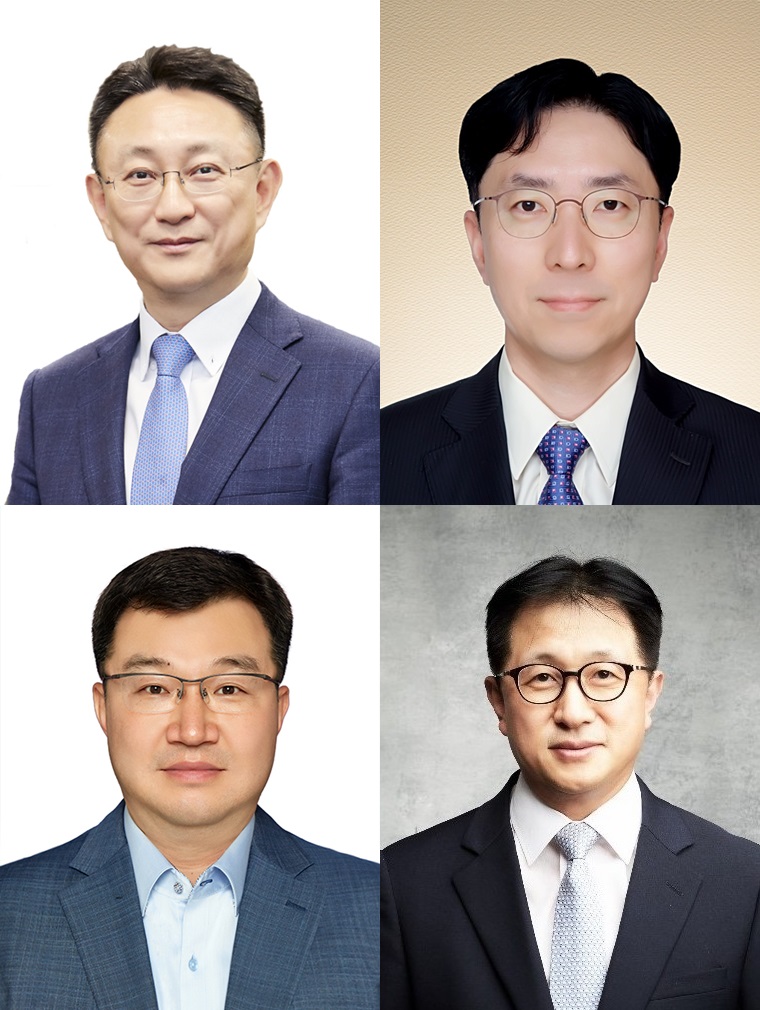 삼성생명은 2022년 정기 임원인사를 단행했다. (왼쪽 상단부터 시계방향으로) 김우석·박준규·홍성윤·홍선기 부사장. 사진=삼성생명 제공