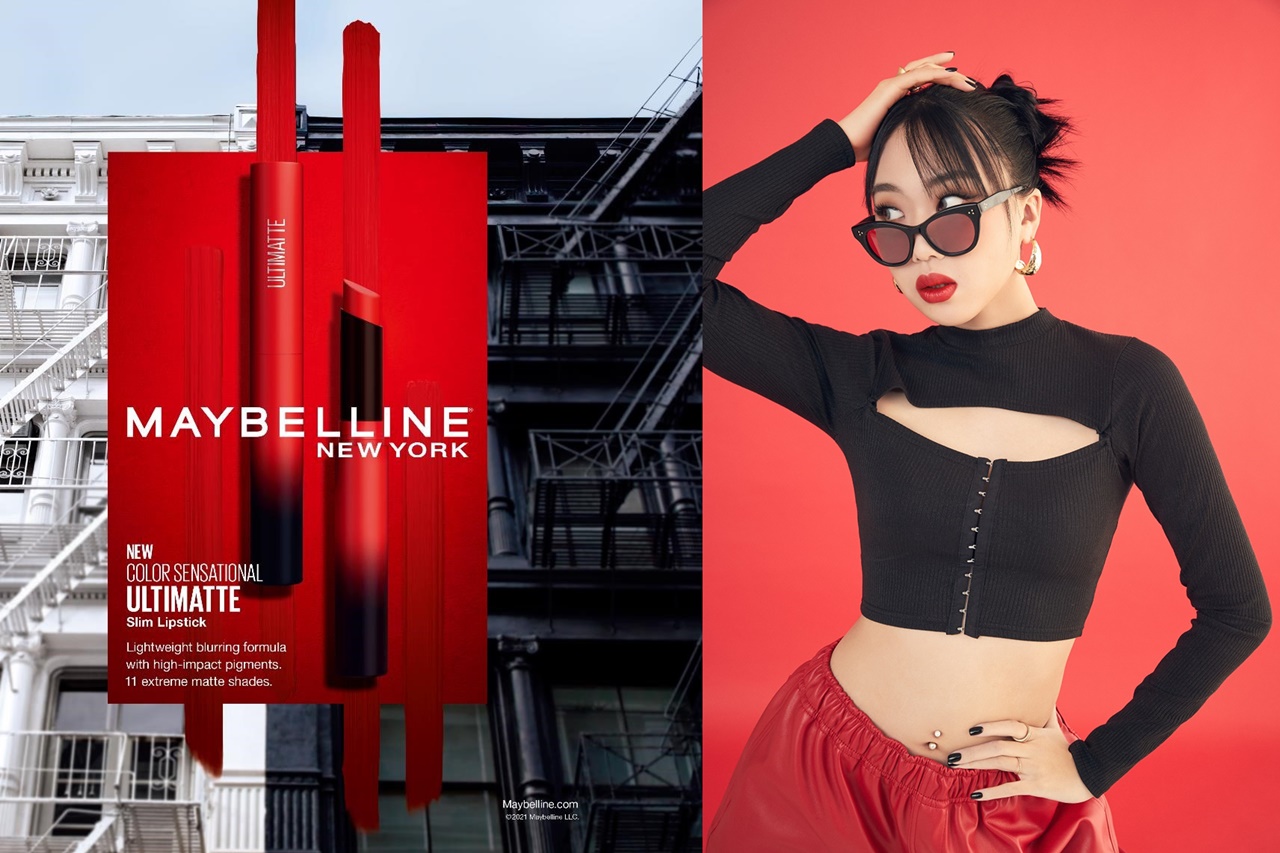 메이블린 뉴욕은 부드러운 매트립의 절정을 보여줄 신제품 ‘얼티매트 립스틱’을 출시하고 새로운 모델 이영지와 함께한 메이크업 룩 화보를 공개했다. 사진=메이블린 뉴욕